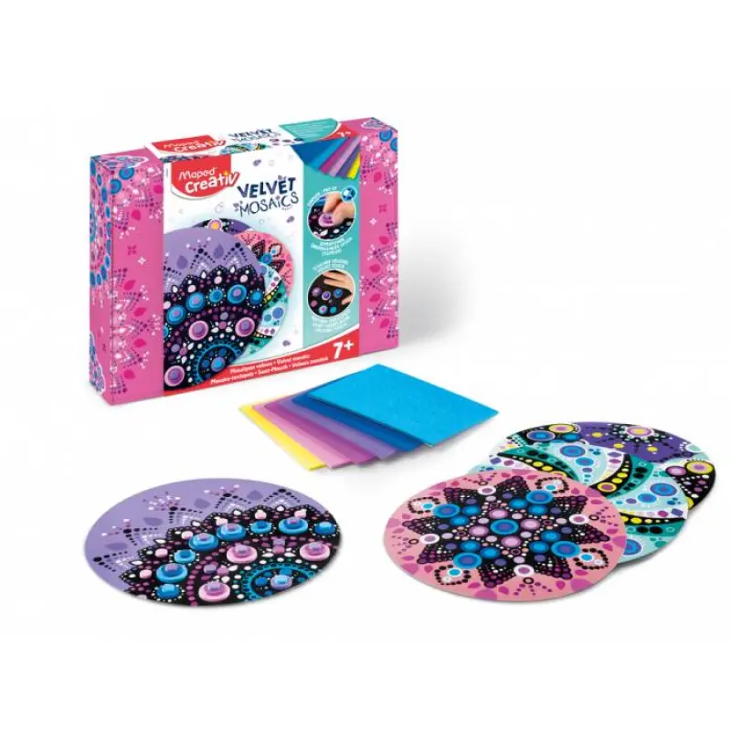 Velvet Mosaics Maped Creative Pastel