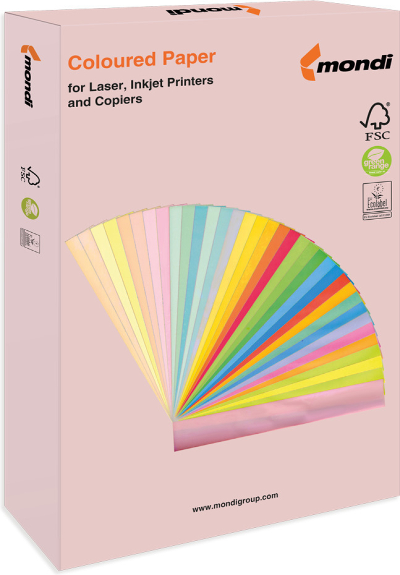 Χαρτί Εκτύπωσης A4 80gr/m² Mondi 500 φύλλα Flamingo