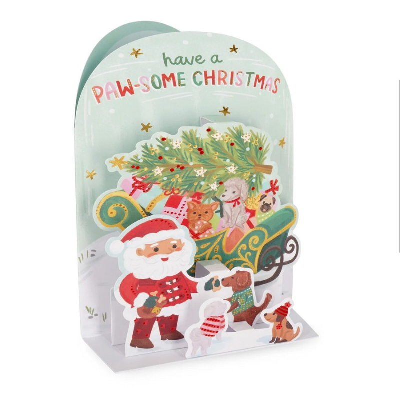 Χριστουγεννιάτικη κάρτα Legami Pop up Pawsome Christmas