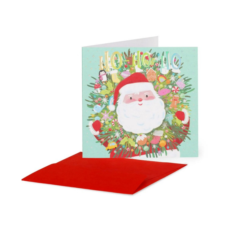 Χριστουγεννιάτικη κάρτα μικρή Legami Santa Wreath