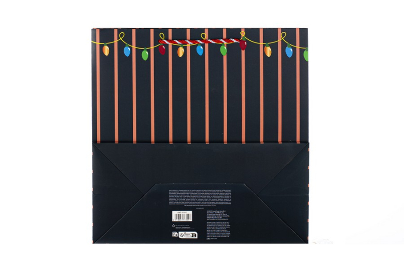 Χριστουγεννιάτικη τσάντα μεσαία Tri Coastal Stripes Santa