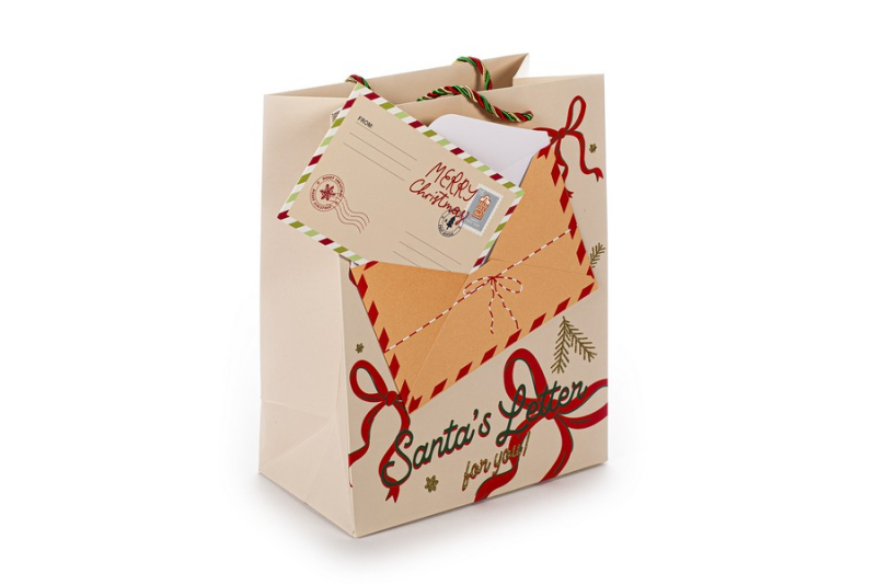 Χριστουγεννιάτικη τσάντα μικρή Tri Coastal Santa's Letter for you