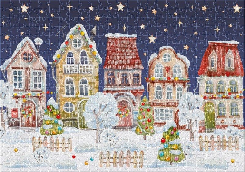 Χριστουγεννιάτικο Παζλ Interdruk Winter Village 500 τεμ
