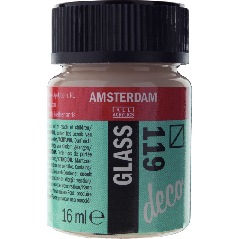 Χρώμα Amsterdam Glass 16ml Transparent White 119