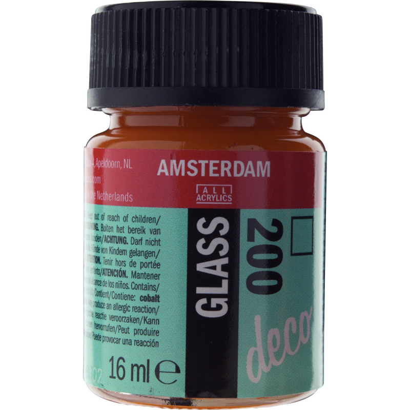 Χρώμα Amsterdam Glass 16ml Yellow 200