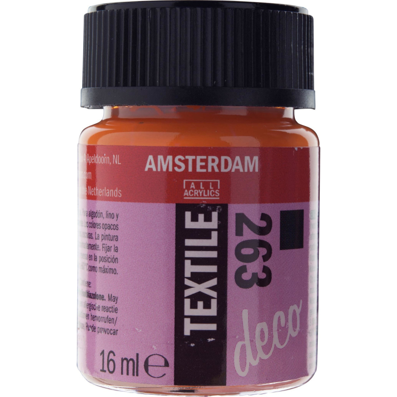 Χρώμα Amsterdam Textile 16ml Orange Opaque 263