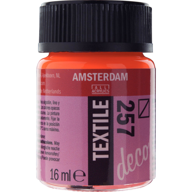 Χρώμα Amsterdam Textile 16ml Reflex Orange 257