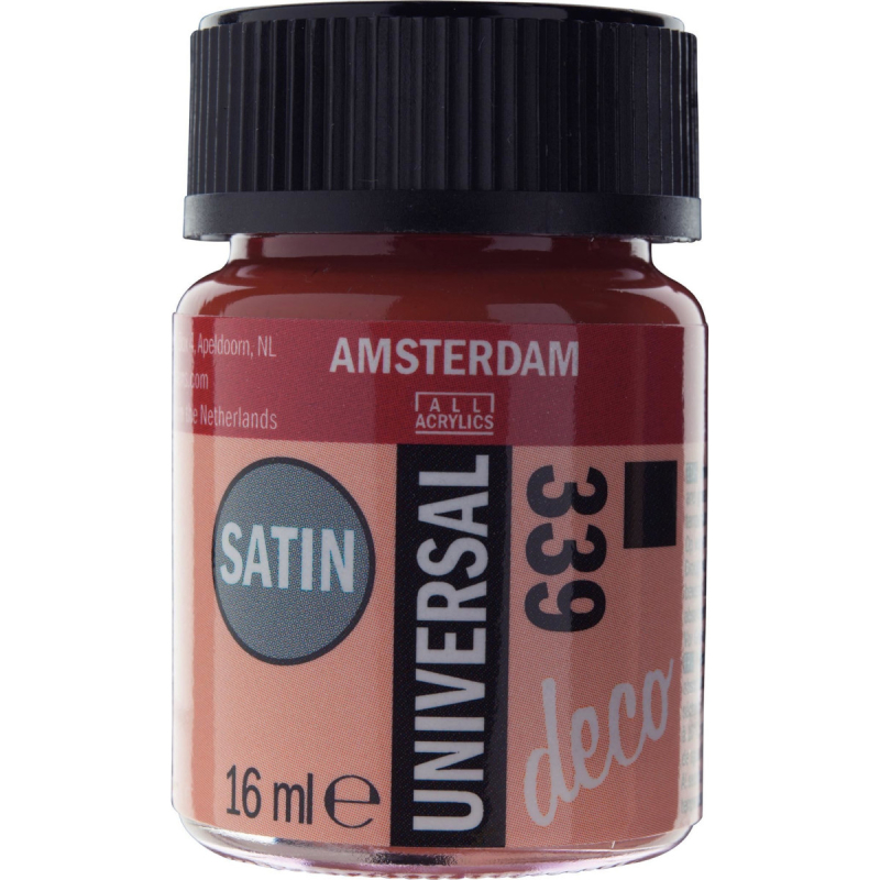 Χρώμα Amsterdam Universal Satin 16ml Light Oxide Red 339