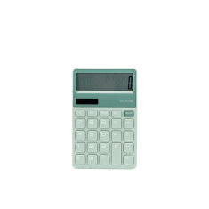 Αριθμομηχανή Deli 12 ψηφιών μπαταρίας/ηλιακό Pastel Green 16.4x10.6x1.8cm