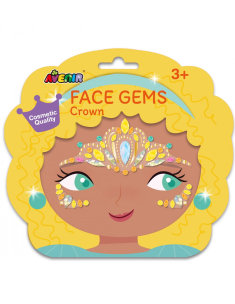 Αυτοκόλλητα προσώπου Avenir Gems-Crown