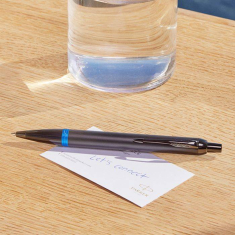 Ballpoint Parker IM Acromatic Marine Blue Vibrant Ring BT