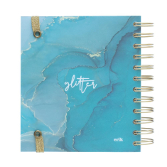 Ημερολόγιο ακαδημαϊκό Glitter ημερήσιο 11μηνο 14x16cm