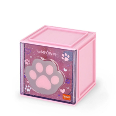 Κουτί αποθήκευσης γραφείου Legami Cutie Cube στοιβαζόμενο Kitty