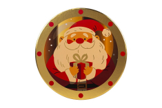 Κουτί Tri-Coastal στρόγγυλο Santa