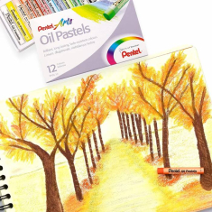 Λαδοπαστέλ Pentel 12 τεμ