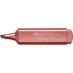Μαρκαδόρος Υπογράμμισης Faber Castell 1546 μεταλλικό κόκκινο