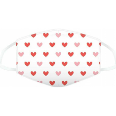 Μάσκα Puckator υφασμάτινη Red Hearts large