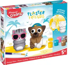 Μοντελισμός Maped Creative Plaster Friends Σκυλάκι Γατάκι 2τεμ