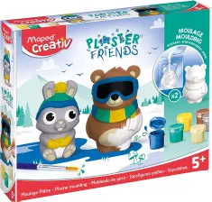 Μοντελισμός Maped Creative Plaster Friends Winter 2τεμ
