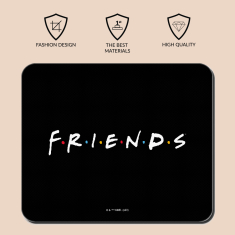 Mousepad Friends Black 22cm x 18cm