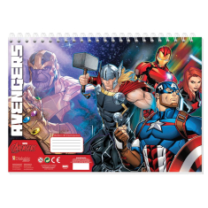 Μπλοκ Ζωγραφικής Captain America 40φυλ.