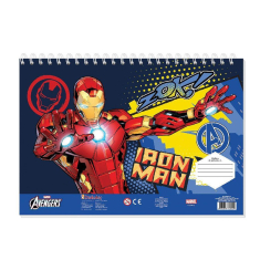 Μπλοκ Ζωγραφικής Iron Man  40φυλ 2 σχέδια