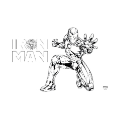 Μπλοκ Ζωγραφικής Iron Man  40φυλ 2 σχέδια