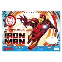Μπλοκ Ζωγραφικής Iron Man 40φυλ.