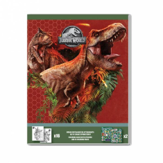 Μπλοκ Ζωγραφικής Jurassic World 16σελ. χρωματισμού και 2σελ. αυτοκόλλητα