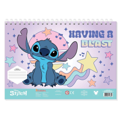 Μπλοκ Ζωγραφικής Lilo & Stitch 40φυλ 2 σχέδια