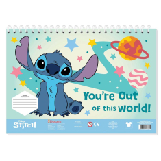 Μπλοκ Ζωγραφικής Lilo & Stitch - Angel  40φυλ 2 σχέδια