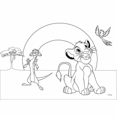 Μπλοκ Ζωγραφικής Lion king 23x33cm 40φυλ.