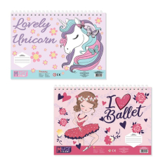 Μπλοκ Ζωγραφικής Must Unicorn - ballet  40φυλ 2 σχέδια