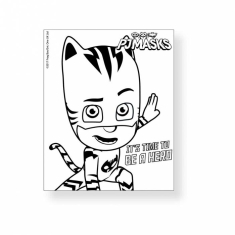 Μπλοκ Ζωγραφικής Pj Masks 16σελ. χρωματισμού και 2σελ. αυτοκόλλητα