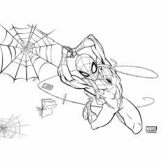 Μπλοκ Ζωγραφικής Spiderman 23x33cm 40φυλ.