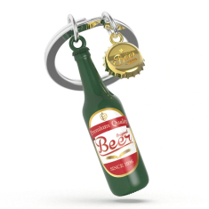 Μπρελόκ Metalmorphose Green Beer Bottle