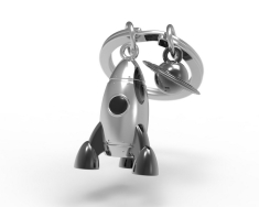 Μπρελόκ Metalmorphose Rocket & Saturn