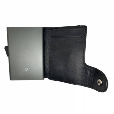 Πορτοφόλι Θήκη Πιστωτικών C-Secure με προστασία RFID Blackwood