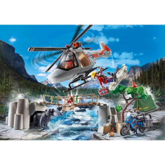 Rescue Action Playmobil Επιχείρηση Διάσωσης Μοτοσικλετιστή στο Βουνό