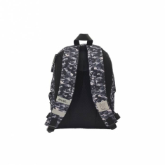 Σακίδιο πλάτης Must Monochrome Pixel Army rPET Ασπρόμαυρη 0584330