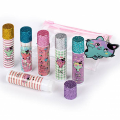 Σετ 6 τεμ Lip Balm Tri-Coastal glitter cat 6x4,2g