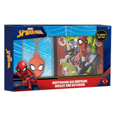 Σετ δώρου Spiderman πορτοφόλι και μπρελόκ