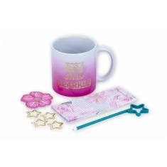 Σετ Δώρου Tri-Coastal Design κούπα με γραφική ύλη Rise and Sparkle