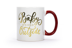Σετ δώρου Tri-Coastal κούπα και κάλτσες Baby it's cold outside