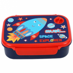 Σετ φαγητοδοχείο 800ml - παγούρι ανοξείδωτο 500ml Must Space Rocket