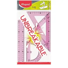 Σετ γεωμετρίας Maped Unbreakable 20 cm 4 τεμ