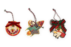 Σετ gift tag Tri-Coastal Santa 6 τεμ