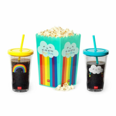 Σετ Legami Movie night for two με δοχείο για pop corn και δυο ποτήρια