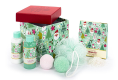 Σετ μπάνιου Tri-Coastal με άλατα, body lotion, body bath και σφουγγάρι