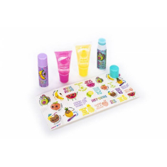 Σετ ομορφιάς Tri-Coastal με 2 lip balms, 2 lip glosses, 30 αυτοκόλλητα και έναν στυλό για το σώμα